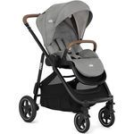 Joie Versatrax Kinderwagen Pebble, grau, 4-in-1, wendbarer Sitz, Aluminiumrahmen, 5-Punkt-Gurt, EN 1888-2;2018, zugelassen bis 22 kg, 11.7 kg