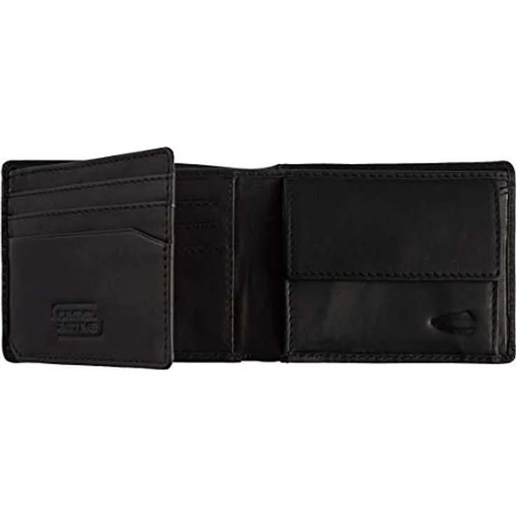 camel active Nepal Herren Geldbörse RFID Klein Querformat Leder Schwarz – Bild 2