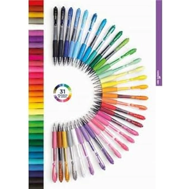 Pilot G-2 Gel, Schreibstift mit Druckmechanik und gummierter Griffzone, 12er Pack + 12 Refills (Blau) – Bild 4