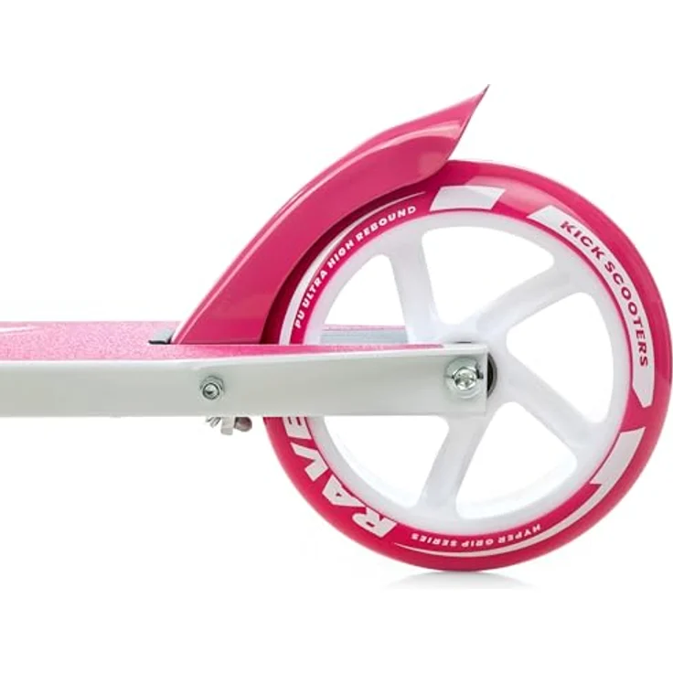 RAVEN Laura Tretroller Kickscooter für Kinder, klappbar, höhenverstellbar, mit Handbremse und Tragegurt, 145mm Räder – Bild 4