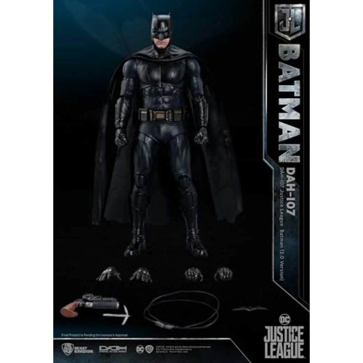 Beast Kingdom Toys Justice League Batman Dynamic 8ction Heroes Actionfigur 1/9, 20 cm mit Zubehörteilen in bedruckter Box – Bild 5