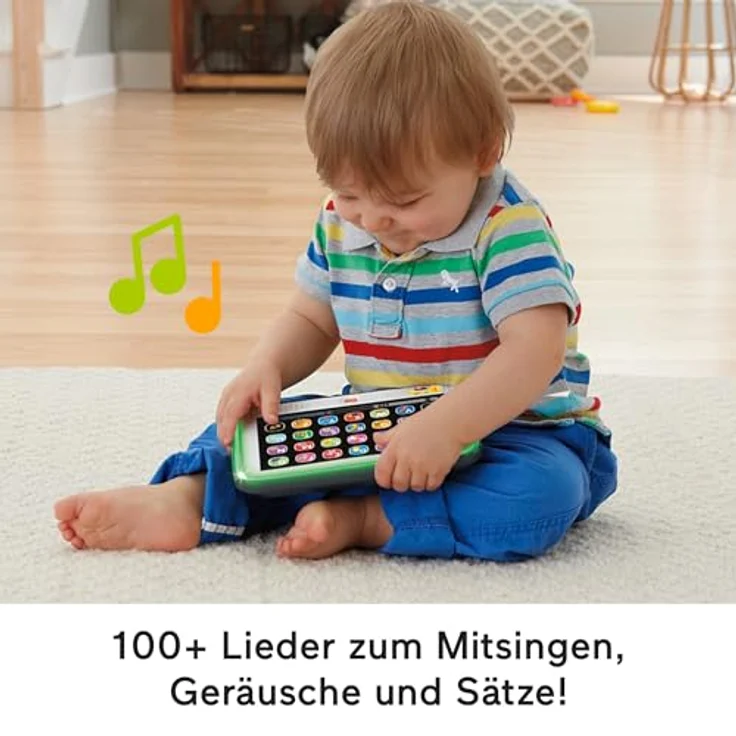 Fisher-Price® Lernspielzeug Lernspaß Smart Stages Tablet, interaktiv mit 28 App-Tasten, Licht und Sound, inklusive Batterien – Bild 5