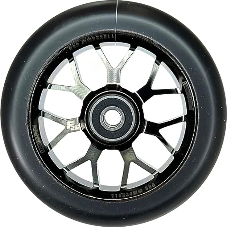 Fantic26 Fantic26 Spy7 Stunt-Scooter Rolle 110mm Abec11 Schwarzchrome – Bild 5
