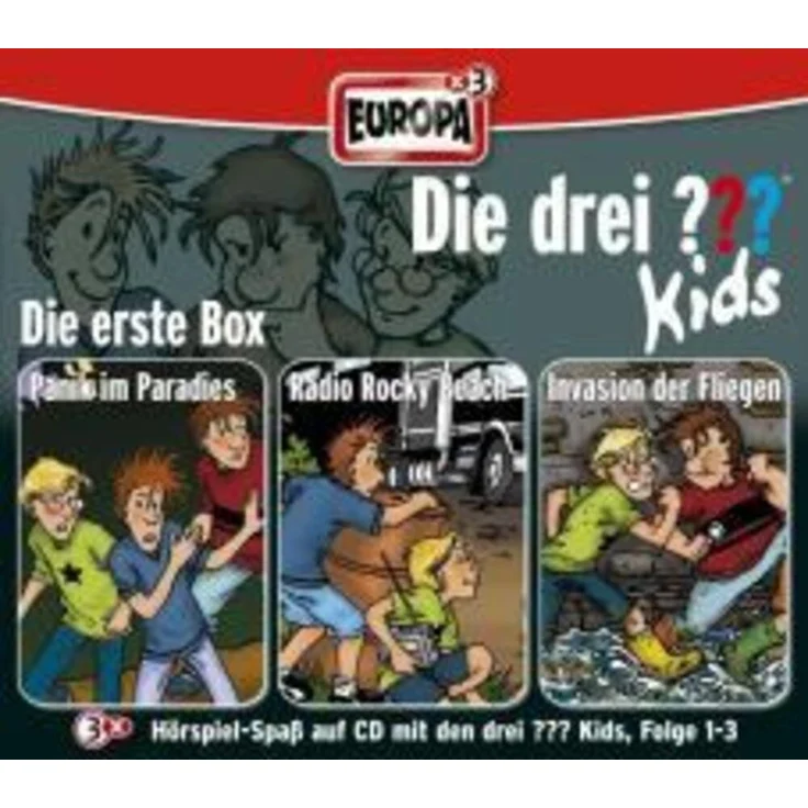 United Soft Media Hörspiel Die drei ??? Kids. 3er-Box Folgen 1-3 (drei Fragezeichen) 3 CDs, Kinder- und Jugendhörspiel mit spannenden Detektivabenteuern – Bild 1