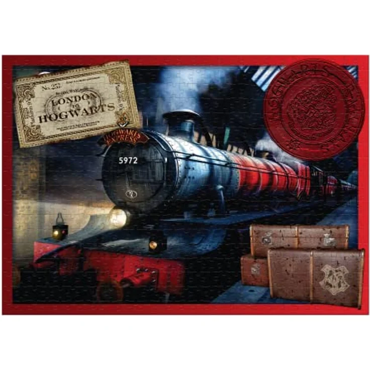 Winning Moves WM03015-ML1-4 Harry Potter Brettspiel, 5er Puzzle-Set mit 160, 500 und 1000 Teilen, ab 6 Jahren – Bild 4