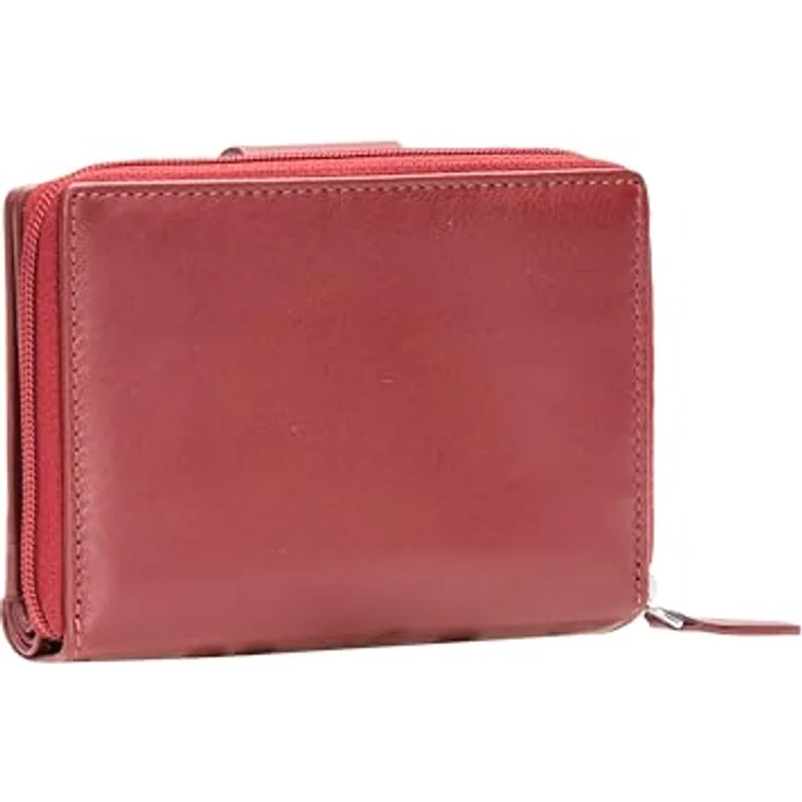 Maître Henau Diethilde Geldbörse, 12.5 cm, RFID Schutz, 100% Leder, rot – Bild 3
