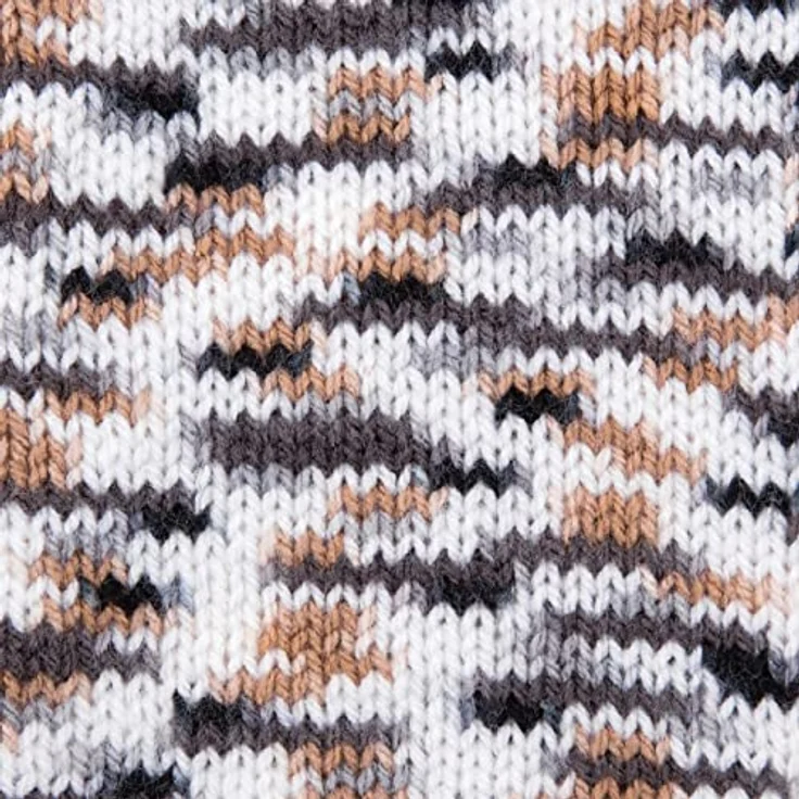 Gründl Lisa Premium color (Strick- & Häkelgarn mit wollähnlichem Charakter aus 100 % Polyacryl, 50 g / 133 m, Nadelstärke: 3,5 - 4,5, 1 x 50 g), schwarz-grau-weiß-color – Bild 2
