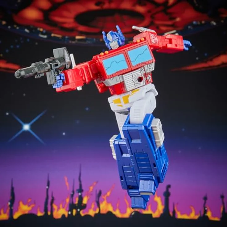 Hasbro The Transformers: The Movie Studio Series Leader Class Actionfigur MTMTE Collection, Optimus Prime, 18 cm, mit Leadership Matrix und Blaster, 40 Schritte Verwandlung – Bild 22