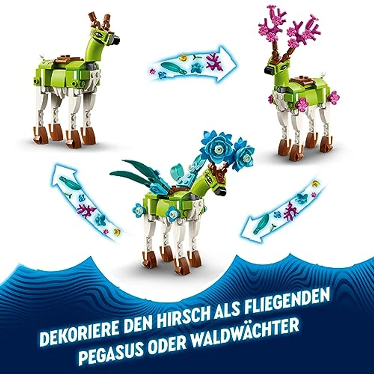 LEGO 71459 DREAMZzz Stall der Traumwesen, Fantasy-Bauernhof-Spielzeug mit Hirschfigur, die auf 2 Arten gebaut Werden kann und 4 TV-Show-Minifiguren, Set mit Fabelwesen für Kinder, Mädchen und Jungen – Bild 4