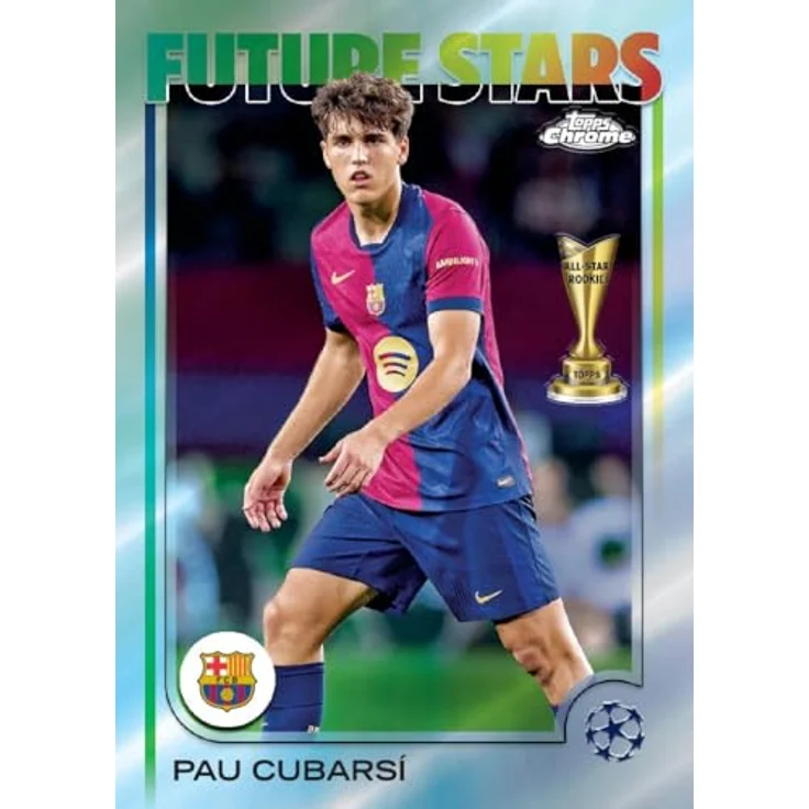 Topps Chrome UEFA Club Competitions 2024-25 Hobby Box, Sammelkarten-Display aus Papier und Pappe, geeignet für Sammler ab 6 Jahren – Bild 6