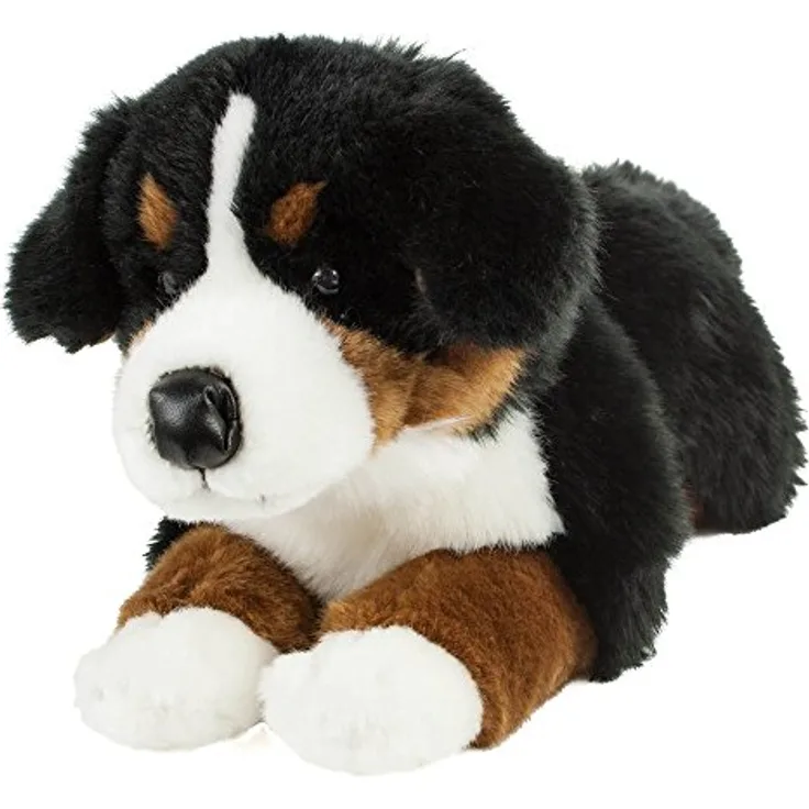 Teddys Rothenburg Kuscheltier Berner Sennenhund 45 cm liegend braun/schwarz/weiß Plüschbernersennenhund Uni-Toys mit kuschelweichem Plüsch - Preisvergleich
