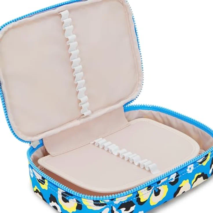 Kipling 100 Pens Beutel/Etui, Leopard Floral, wasserabweisend, 21x5x15 cm, 1.5L Volumen – Bild 5