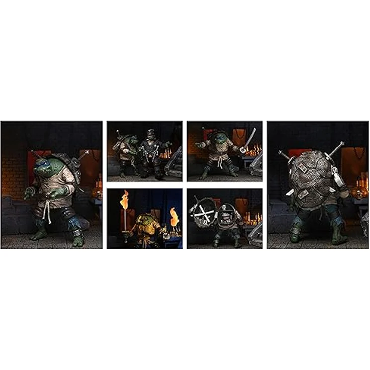 NECA - Universal Monsters vs TMNT Leonardo As Hunchback ULT 7 Actionfigur, limitierte Auflage, detailgetreu, Mehrfarbig – Bild 3