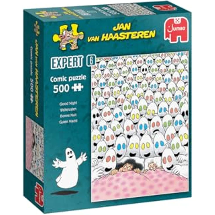 Jan Van Haasteren Gute Nacht, 500-teiliges Puzzle für Erwachsene, umweltfreundlich aus 100% recyceltem Karton – Bild 1