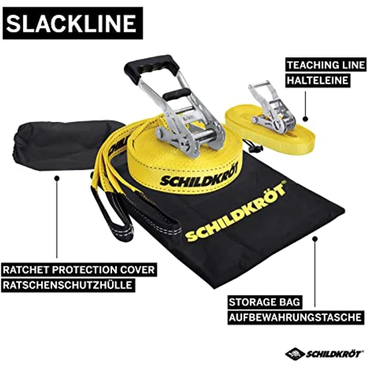 Slackline 15m, inkl. Teaching Line – Bild 2