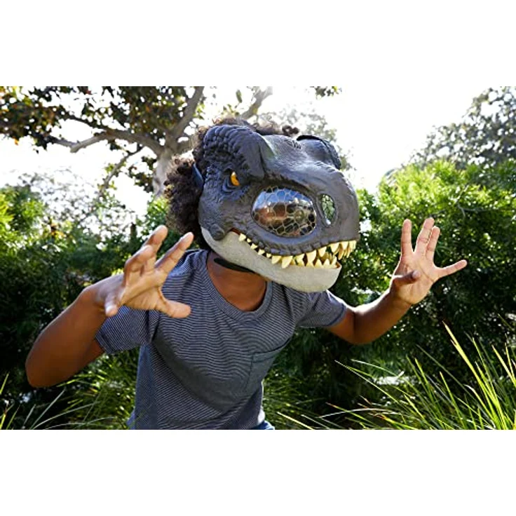 Jurassic World Tyrannosaurus Rex Chomp N Roar Mask, Kostümzubehör für Kinder – Bild 2