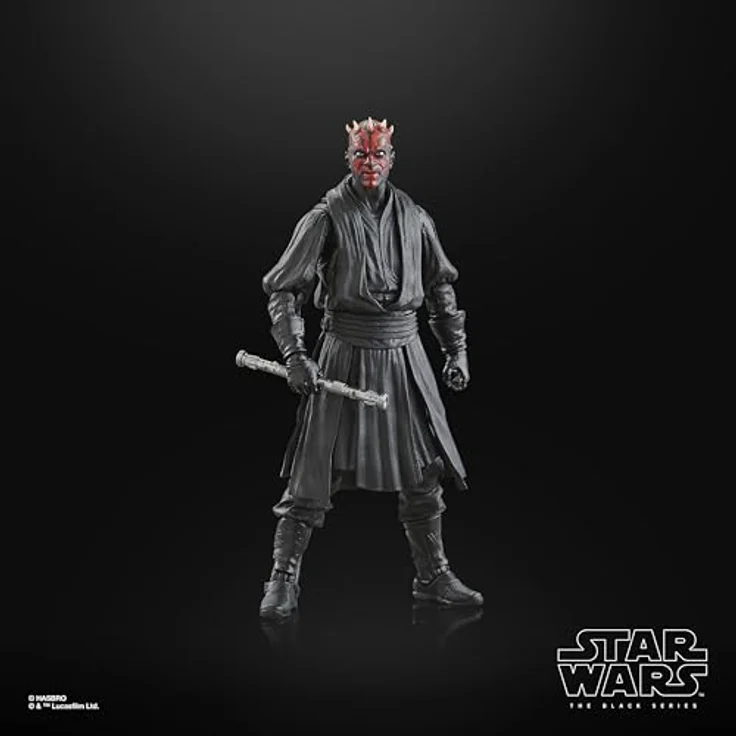 Star Wars The Black Series Darth Maul, Action-Figur 15 cm mit Doppelklingen-Lichtschwert aus "Die dunkle Bedrohung" – Bild 3