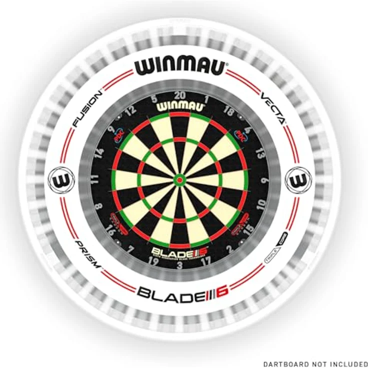 Winmau Dartboard-Beleuchtung Bundle "Plasma + Surround Ice 4306", 132 warme LEDs mit 2000 Lumen, weiß – Bild 2