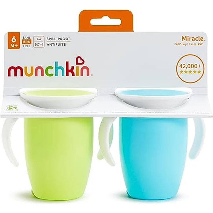 Munchkin Miracle 360 Trinklernbecher, 207 ml, 2er-Pack – Bild 8