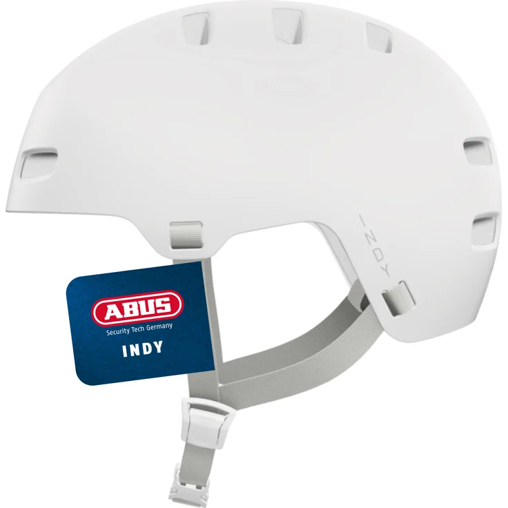 ABUS Fahrradhelm INDY - Dirt-Helm für Dirt, Skate, Slope und MTB - mit optimierter Stoßdämpfung - für Jugendliche und Erwachsene - Größe L, Weiß – Bild 1