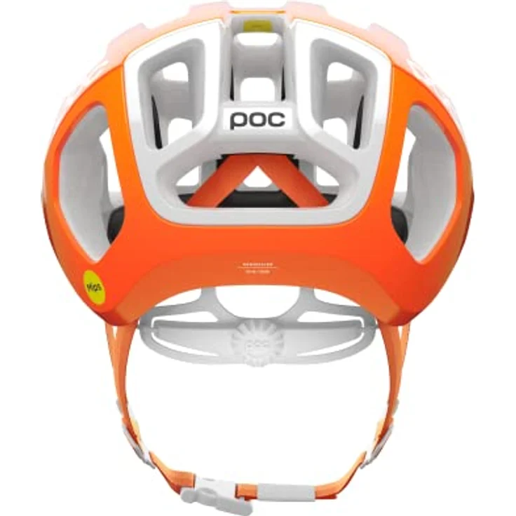 POC Ventral AIR MIPS Rennradhelm - Fahrradhelm mit präzisen Belüftungsöffnungen, Fluorescent Orange AVIP – Bild 4