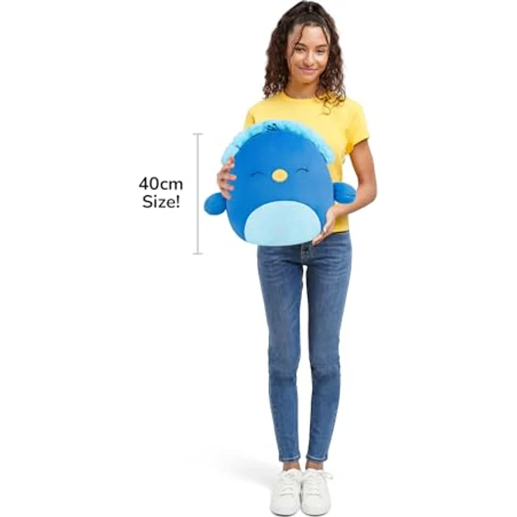 Jazwares Squishmallows Plüschfigur Pfau Priscilla, ca. 40 cm, ultra-squeezable Kuscheltier – Bild 6