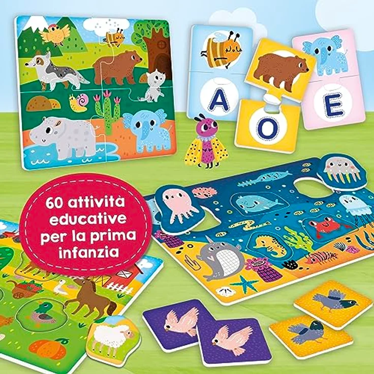Lisciani Carotina Baby, Bildendes Brettspiel für Kinder ab 2 Jahren mit lehrreichen Aktivitäten – Bild 3