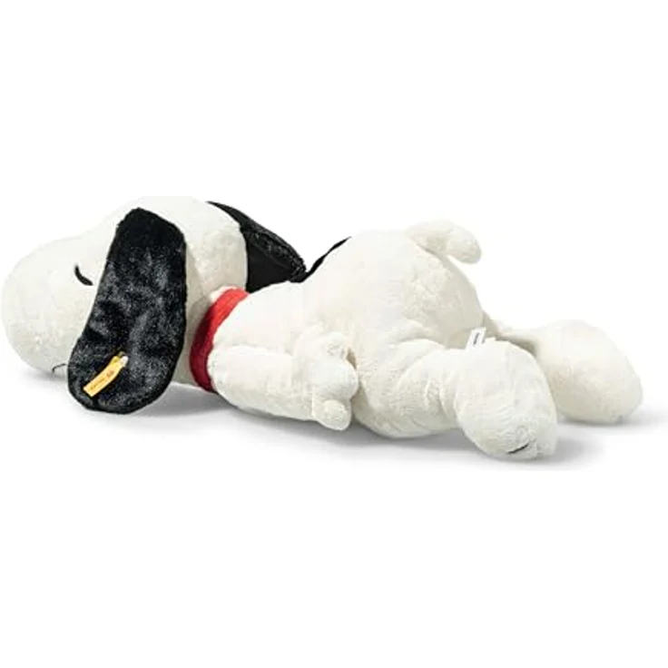 Steiff Snoopy liegend 43 cm, Kuscheltier aus kuschelweichem Plüsch, weiß/schwarz, maschinenwaschbar bis 30°C – Bild 3