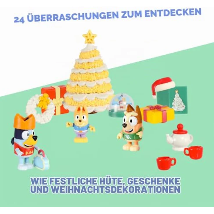 Bluey Advent Calendar 2026, Adventskalender mit 24 Überraschungen und Rollenspiel-Zubehör, geeignet ab 3 Jahren – Bild 3