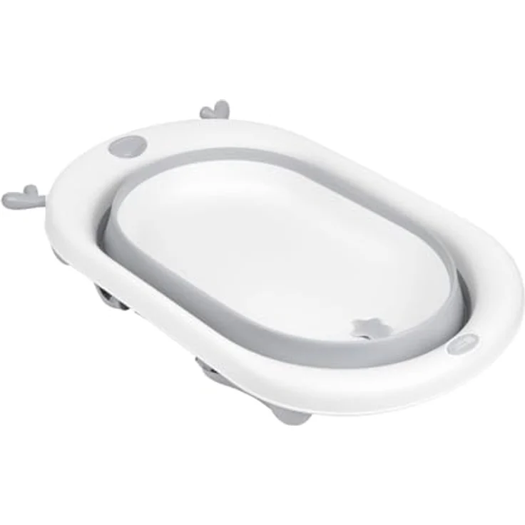 Kikka Boo faltbare Babybadewanne Foldy mit Wasserablauf, leicht zu reinigen, ab Geburt, rosa – Bild 4