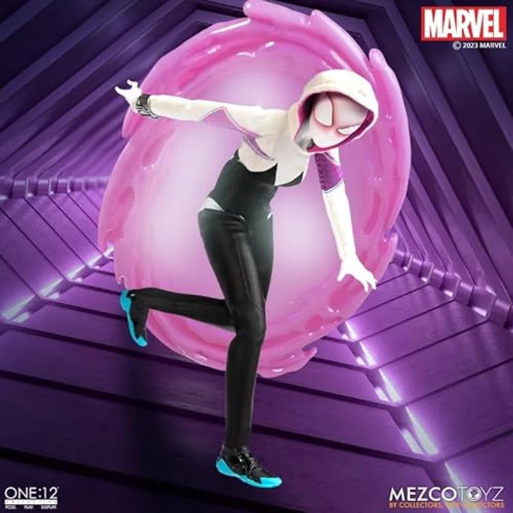 Mezco Toys Marvel Figur 1/12 Ghost-Spider from Earth-65 16cm - Collector's Edition by Mezco – Bild 4