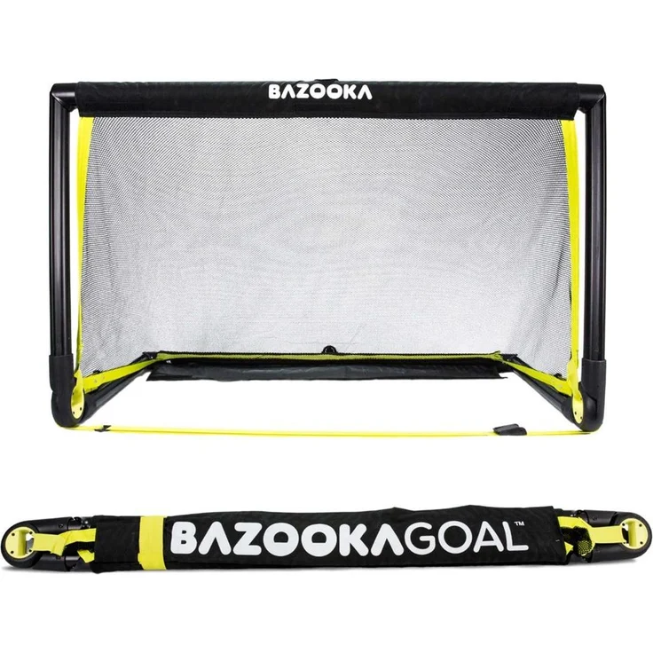 Euro Play My Hood - Bazooka Tor, Fußballtor aus Fiberglas und PVC, wetterbeständig, 120 cm x 75 cm, mit Netz, leicht aufzubauen und transportierbar