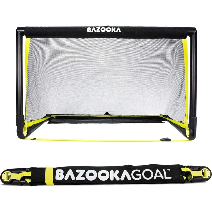 Euro Play My Hood - Bazooka Tor, Fußballtor aus Fiberglas und PVC, wetterbeständig, 120 cm x 75 cm, mit Netz, leicht aufzubauen und transportierbar