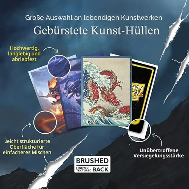 Dragon Shield Brushed Art Sleeves Christmas 2025, 100 Stück - Hochwertige TCG-Schutzfolie für Pokémon, Magic: The Gathering, Flesh & Blood und One Piece, 63x88 mm – Bild 5