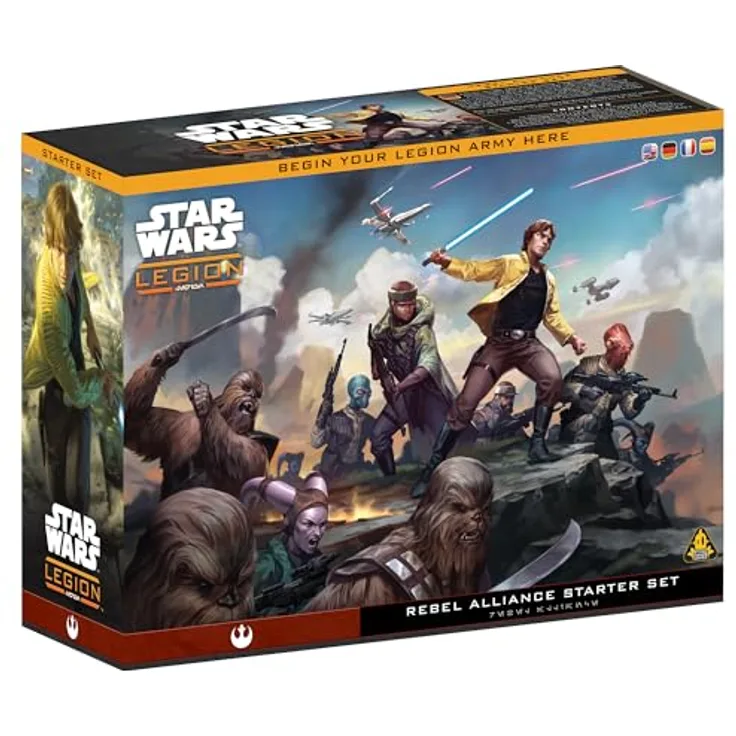 Atomic Mass Games Star Wars: Legion Rebel Alliance Starter Set, 36 hochdetaillierte Miniaturen für schnelles und flexibles Gameplay