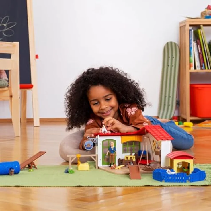 Schleich Tierhotel 42607, Farm World mit Hundeparcours, Kratzbaum und Wippe für Katzen und Meerschweinchen, NEU Juli 2023 – Bild 3