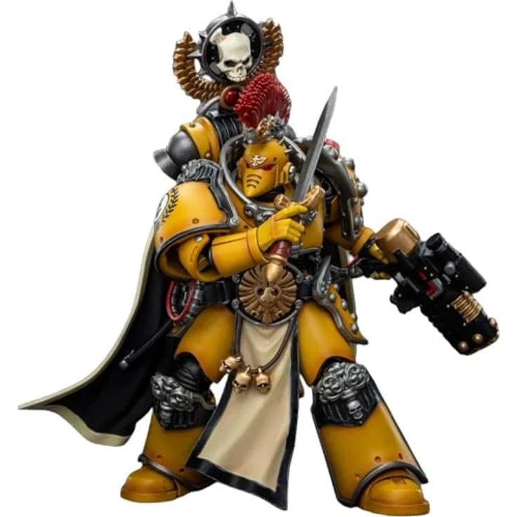 JOYTOY Warhammer 40K: Imperial Fists Legion Praetor Actionfigur im Maßstab 1:18 mit Power Sword, beweglich und detailreich – Bild 5