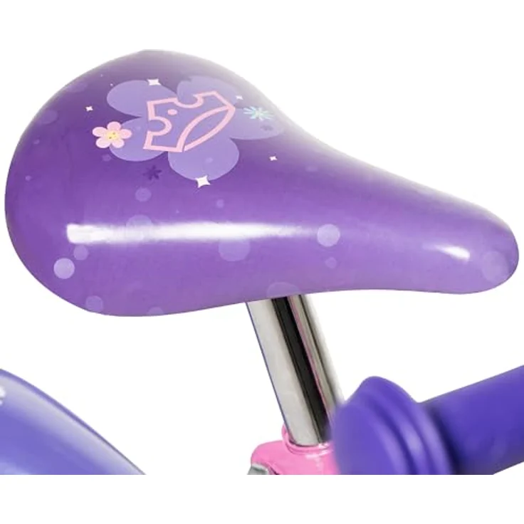 Huffy Disney Princess Kinderfahrrad, 12 Zoll, rosa mit abnehmbaren Stützrädern und Puppenträger – Bild 8