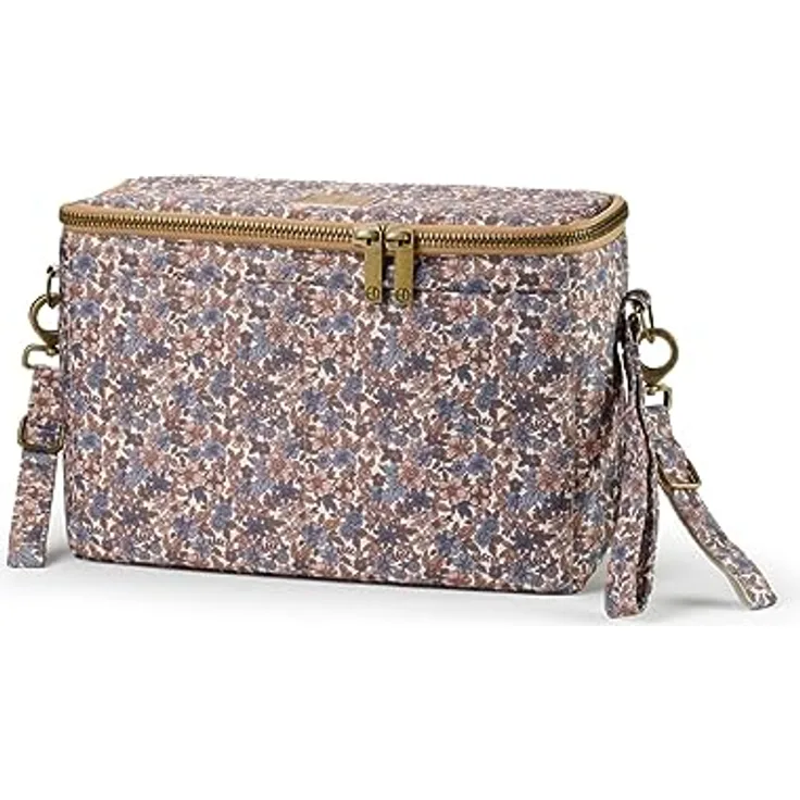 Elodie Kinderwagen Organizer Blue Garden, mit Reißverschluss und mehreren Fächern für Babyzubehör