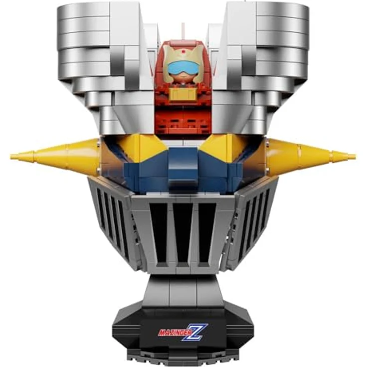 PANTASY Mazinger Z Construction Bust 21 cm, offiziell lizenziertes Bauset mit 669 Teilen in kräftigen Rot-, Schwarz- und Silbertönen – Bild 1
