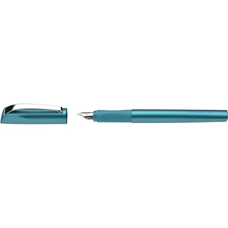 SCHNEIDER Füllhalter Ceod Shiny, ergonomisch gummierte Edelstahlfeder M, teal mit auswechselbarer Tintenpatrone – Bild 3