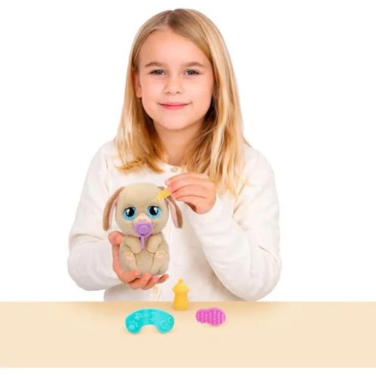IMC TOYS Baby Paws interaktiver Hund mit Sound, Hundetasche und Zubehör, Plüschtier für Kinder ab 18 Monaten – Bild 5