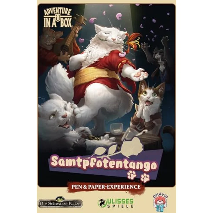 Ottavio Adventure in a Box: Samtpfotentango, Mini-Rollenspiel für 3-7 Personen, 10+ Jahre, 90-180 Minuten, Deutsch – Bild 2