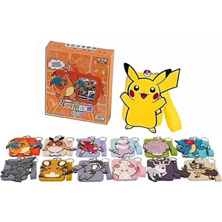 Pokemon Charizard Card Display Gift Box CN, exklusive Sammelkartenbox mit Silikon-Kartendisplay und 25 Jumbo-Karten – Bild 2