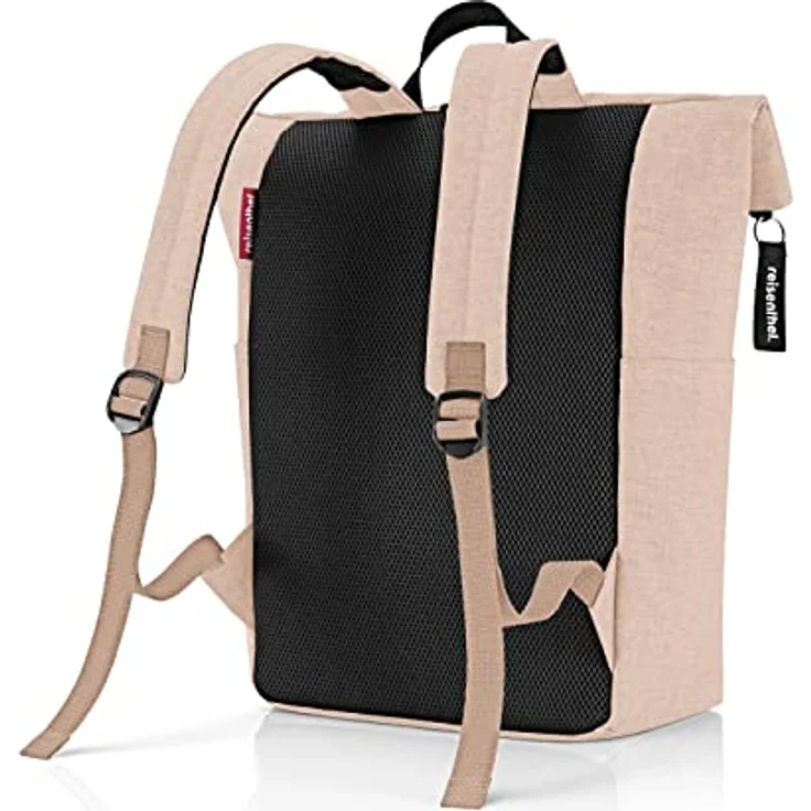 reisenthel rolltop backpack - urbaner und stylischer Rucksack, modernes Design, geräumiger Rucksack für Freizeit, Arbeitsweg und City-Trip, Farbe:twist coffee – Bild 3