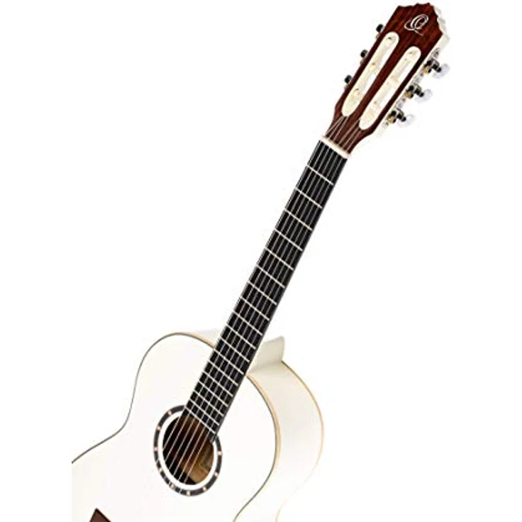 Ortega Guitars weiße Konzertgitarre 3/4-Größe - Family Series - inklusive Gigbag - Mahagoni / Fichtendecke (R121-3/4WH) – Bild 3