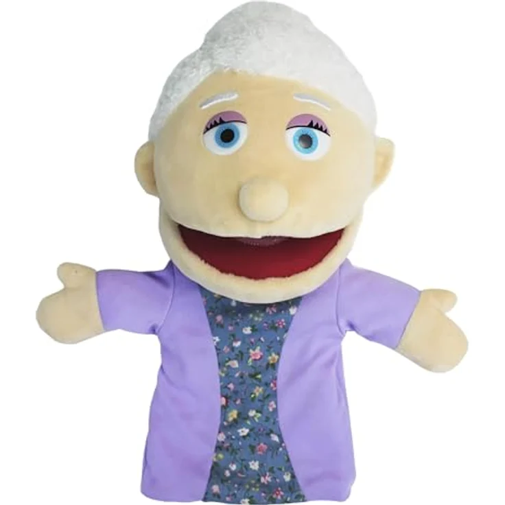 LOMTRATS Familie Handpuppen Set, 6-teilig mit beweglichem Mund für kreatives Spiel, 30 cm plush, ideal für Storytelling und Unterricht – Bild 1