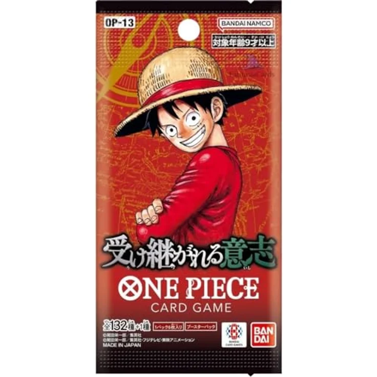 Bandai Namco OP-13 One Piece Card Game Booster-Display, 24 Booster Packs mit 6 Karten, japanische Ausgabe, neu & originalverpackt, mit Versandschutz – Bild 2