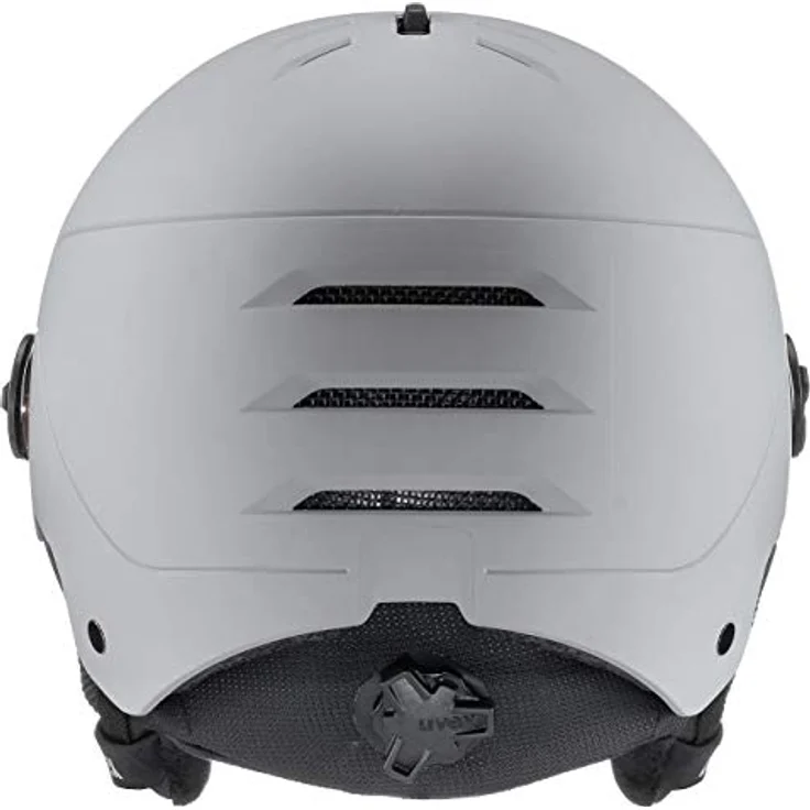 uvex wanted visor - robuster Skihelm für Damen und Herren - mit Visier - optimierte Belüftung - rhino matt - 54-58 cm – Bild 3
