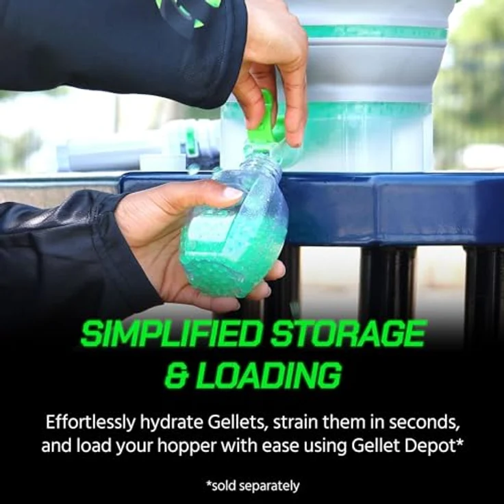 Gel Blaster 10000 Gellets Nachfüllmunition - Grün, speziell für Gel Blaster - Ungiftige Gelkugeln auf Wasserbasis - speziell für Gel Blaster hergestellt – Bild 4